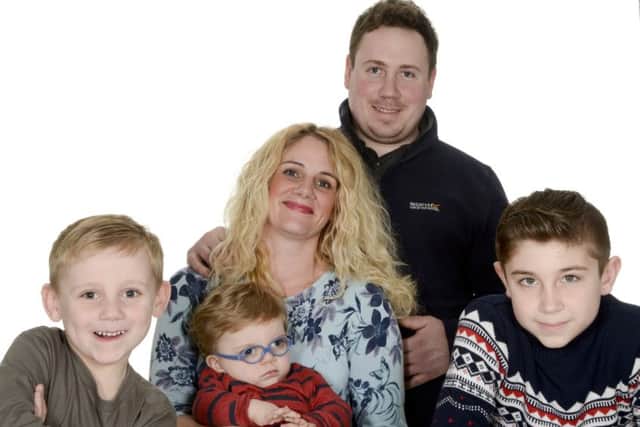 Elisabeth and Alex with Noah, Thomas Yaxley ands Harrison Essex Picture: Portsmouth Hospitals NHS Trust/Solent News