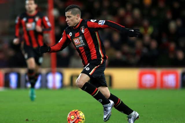 AFC Bournemouth's Juan Iturbe on the ball against West Ham