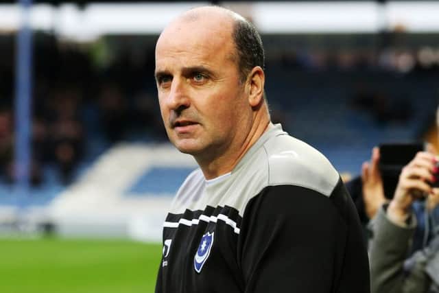 Pompey boss Paul Cook. Picture: Joe Pepler