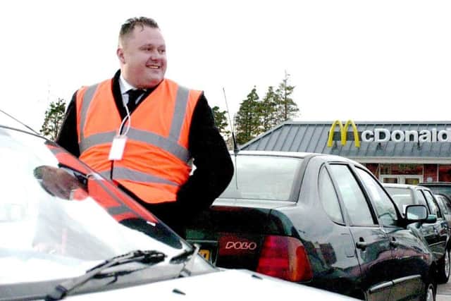 Levi Bellfield at the Chichester Gate complex where he worked as a car clamper in 2004. Picture: Rich Garvey