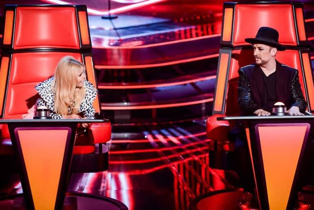 Paloma Faith and Boy George have joined The Voice judging panel   but viewing figures have hit a bum note