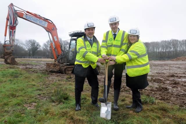 From left, Havant MP Alan Mak,  minister for local growth James Wharton, and Portsmouth City Council leader Donna Jones Picture: Sarah Standing (160165-1509)