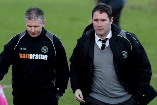 Hawks boss Lee Bradbury, right Picture: Paul Jacobs