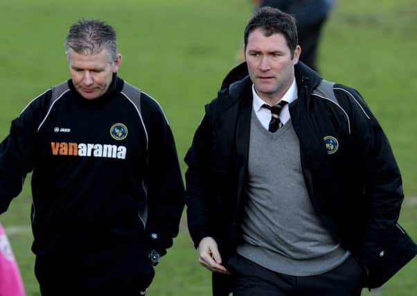 Hawks boss Lee Bradbury, right Picture: Paul Jacobs