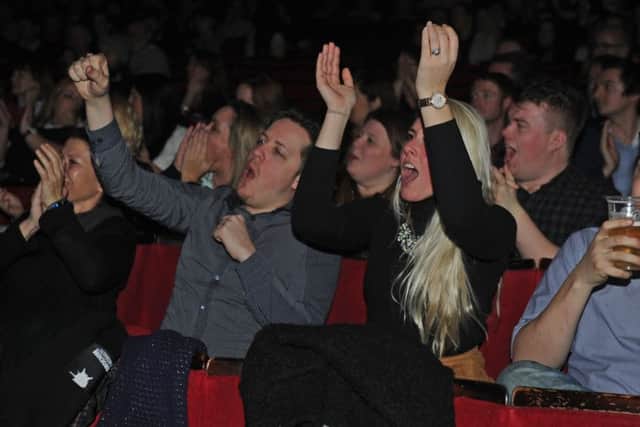 The audience cheer on a winner at this year's WOW247 Awards