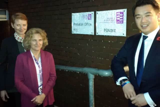 Havant MP Alan Mak with CRCs CEO Mary DArcy