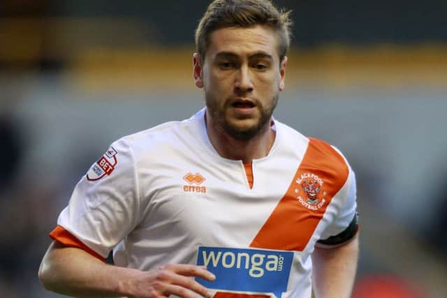 Steve Davies during a loan spell at Blackpool last season
