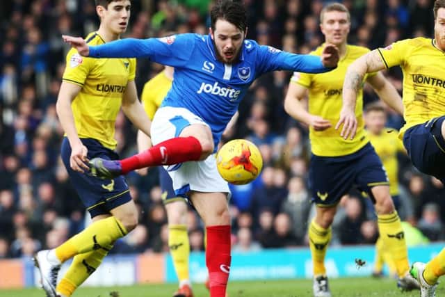 Pompey striker Marc McNulty Picture: Joe Pepler