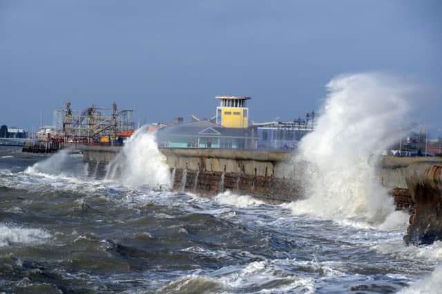 High winds will hit Southsea this evening