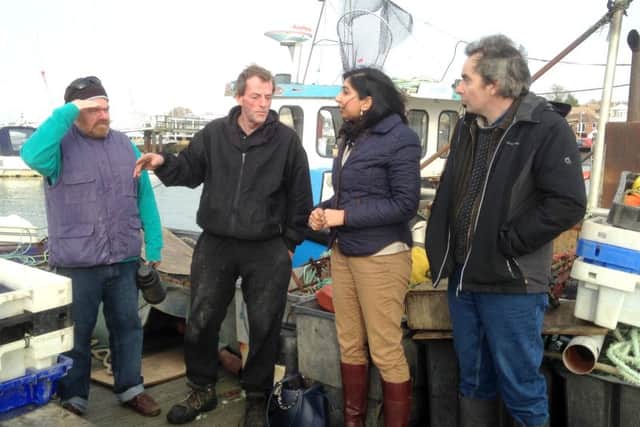 Local fishermen raise concerns with Fareham MPSuella Fernandes