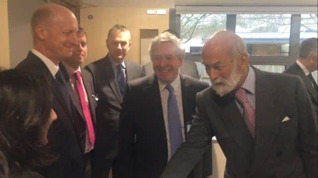 Prince Michael of Kent, right, at the opening of the Smile Centre in Waterlooville. Picture: Stuart Anderson