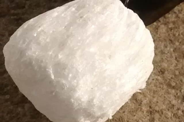 The waxy substance that washed up on the beach at Hill Head