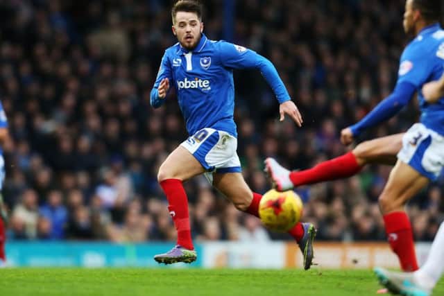 Marc McNulty will lead the line for Pompey today Picture: Joe Pepler