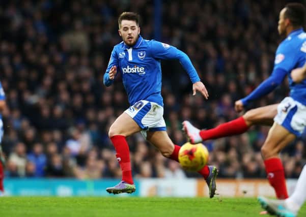 Marc McNulty will lead the line for Pompey today Picture: Joe Pepler