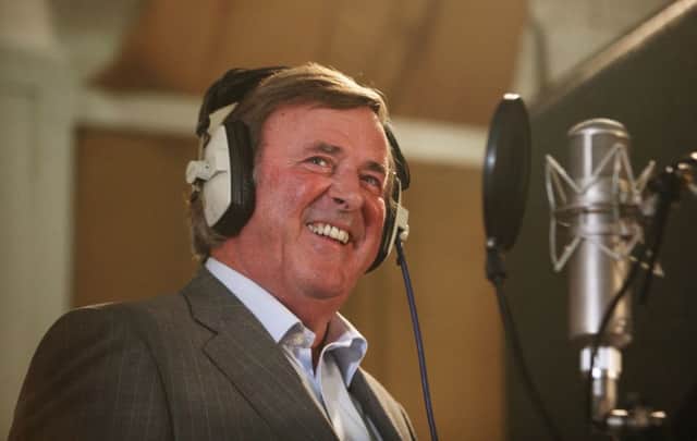 Sir Terry Wogan recording a track for Children in Need at Abbey Road studios in London. Picture: Katie Collins/PA Wire