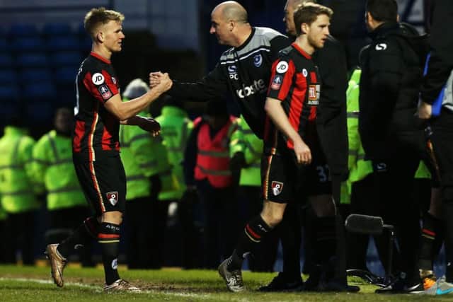 Matt Ritchie and Paul Cook. Picture: Joe Pepler