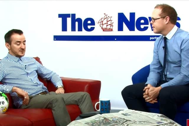 Jordan Cross, left, with Mark McMahon