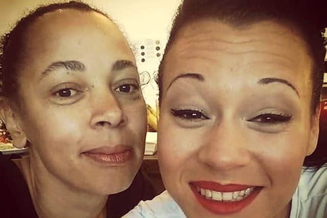Bianca Brathwaite (right) with her late auntie Alison Morrison