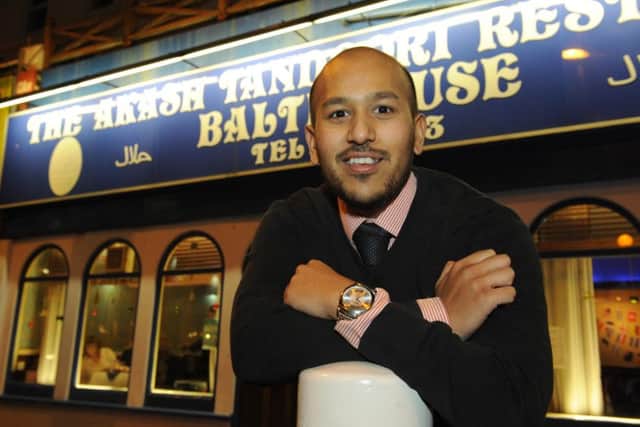 Faz Ahmed outside The Akash in Albert Road, Southsea