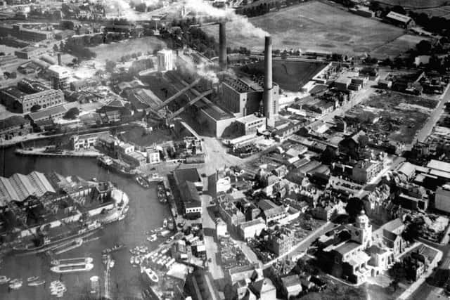 Old Portsmouth power station circa 1948