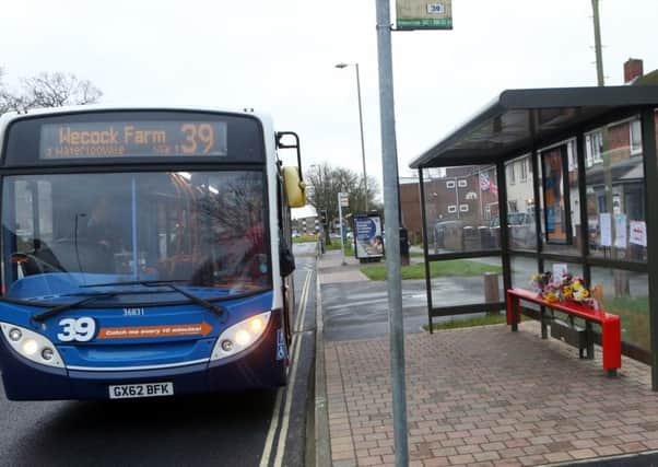 A 39 bus at the stop where Missy the cat used to visit in Leigh Park Picture: 

Jason Kay