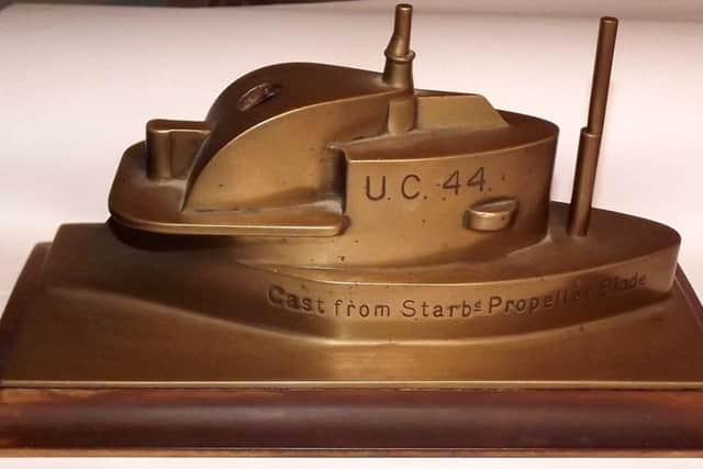 Starboard side of the bronze of UC 44