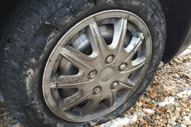 Tyres have been slashed on 24 vehicles in Gosport