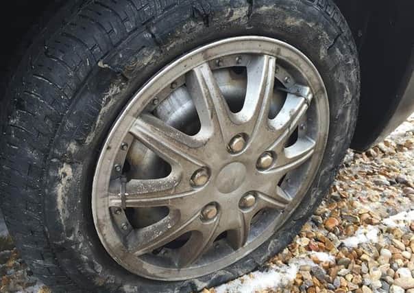Tyres have been slashed on 24 vehicles in Gosport