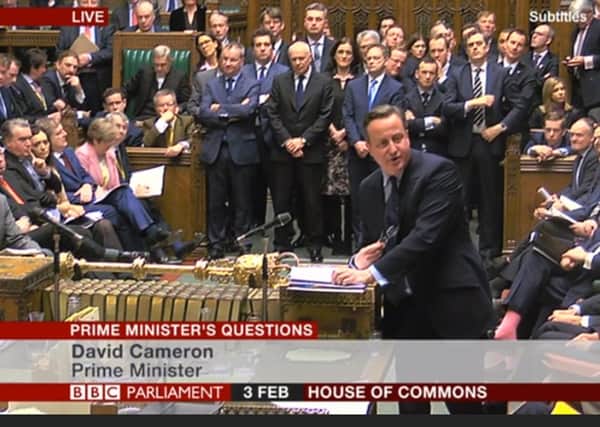 David Cameron at Prime Minister's Questions Picture: BBC News