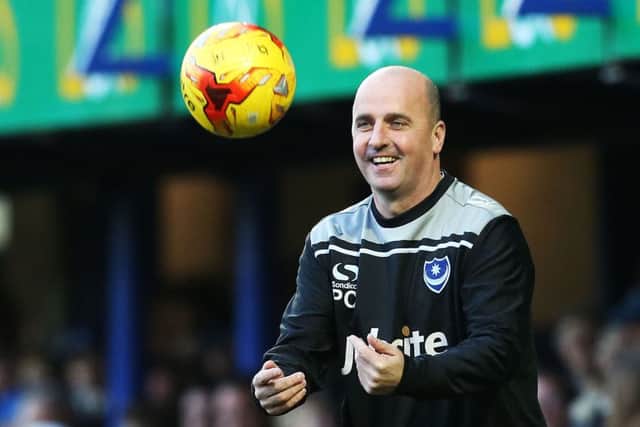 Pompey boss Paul Cook. Picture: Joe Pepler