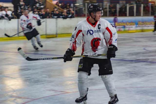 Alex Cole on the ice against Chelmsford. Picture: Lisa Webb