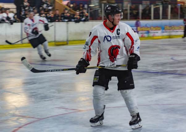 Alex Cole on the ice against Chelmsford. Picture: Lisa Webb