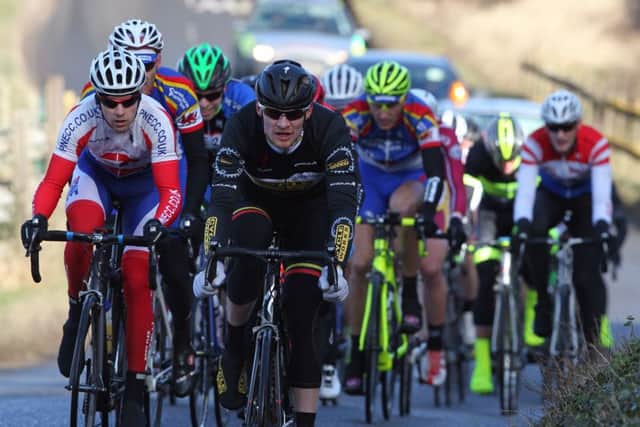 Tom Morris, left, in action in last season's Perfs Pedal. Picture: Eamonn Deane/localriderslocalraces.co.uk