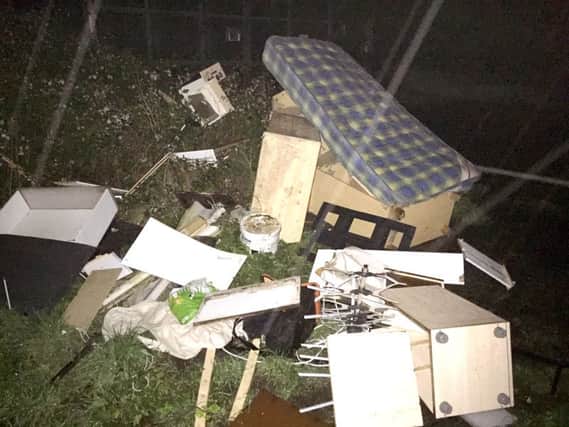 Fly-tipping discovered  in Eastney last month