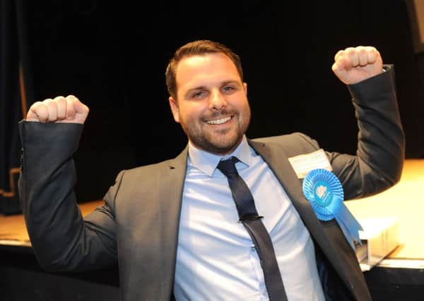 Cllr Scott Harris after being elected to the Hilsea ward last year 

Picture: Sarah Standing (150825-8081)