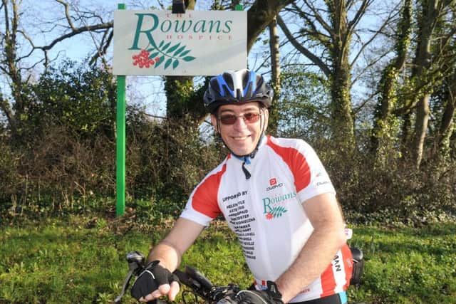 Pete Plowman is fundraising for The Rowans Hospice by cycling from Land's End to John O'GroatsPicture: Sarah Standing (160161-223)