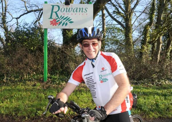 Pete Plowman is fundraising for The Rowans Hospice by cycling from Land's End to John O'Groats

Picture: Sarah Standing (160161-223)