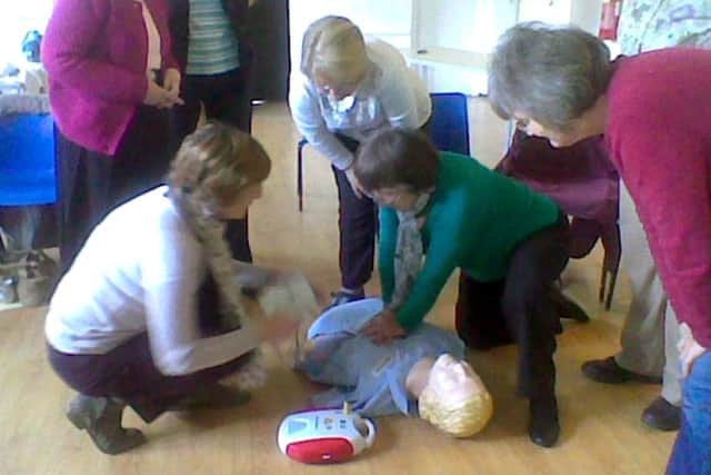 VITAL SKILLS Members took part in a first aid class