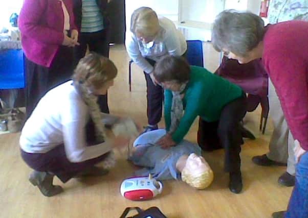 VITAL SKILLS Members took part in a first aid class