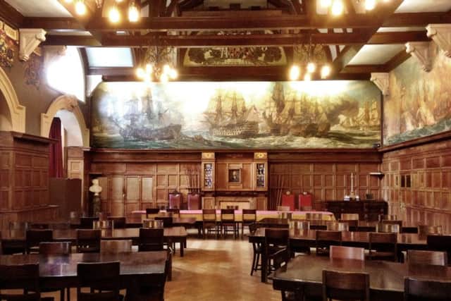 The dining room inside the HMS Nelson Wardroom Picture: Pete Sandeman/www.savetheryalnavy.org