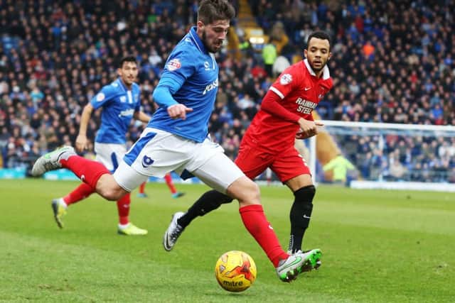 Kieron Freeman made his Pompey debut today Picture: Joe Pepler