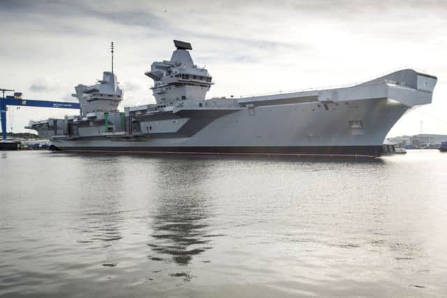 The UK's largest-ever warship, HMS Queen Elizabeth