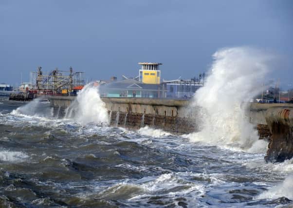 High winds and large waves are expected at Southsea