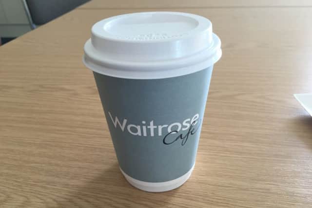 Waitrose customers aren't happy with paper cups