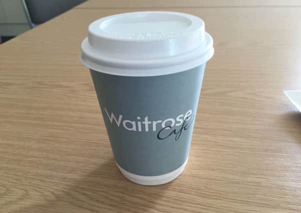 Waitrose customers aren't happy with paper cups