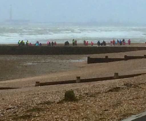 Picture from Hill Head Coastguard about childern on the beach at Salterns 

Picture: @hillheadcg Twitter feed