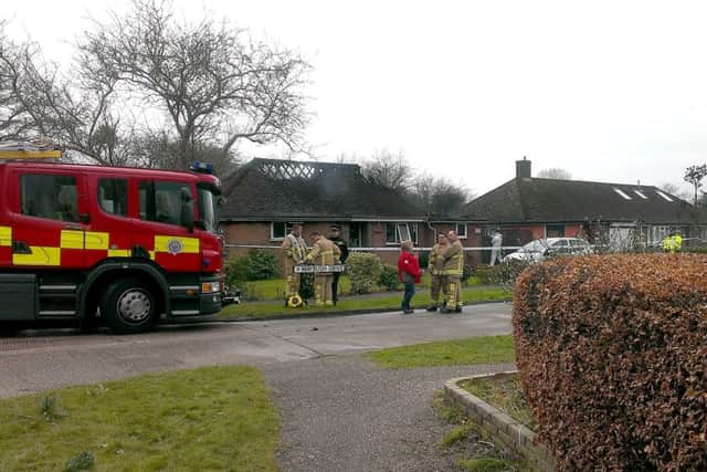 The aftermath of the fatal fire in Maybush Drive, Chidham