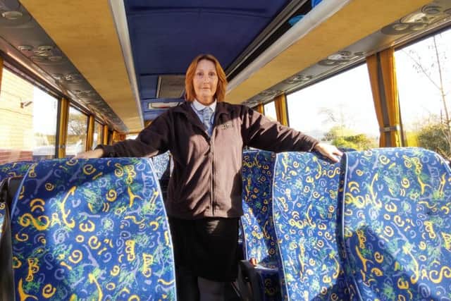 Coach driver Anne Foster