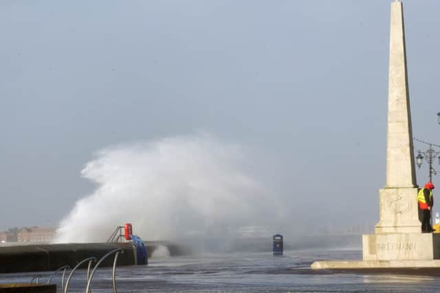 Storm Imogen hit Southsea on Monday morning