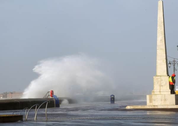 Storm Imogen hit Southsea on Monday morning